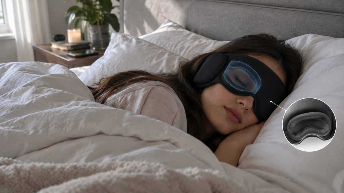 Nattro Earbud Sleep Mask — Blackout & Sound