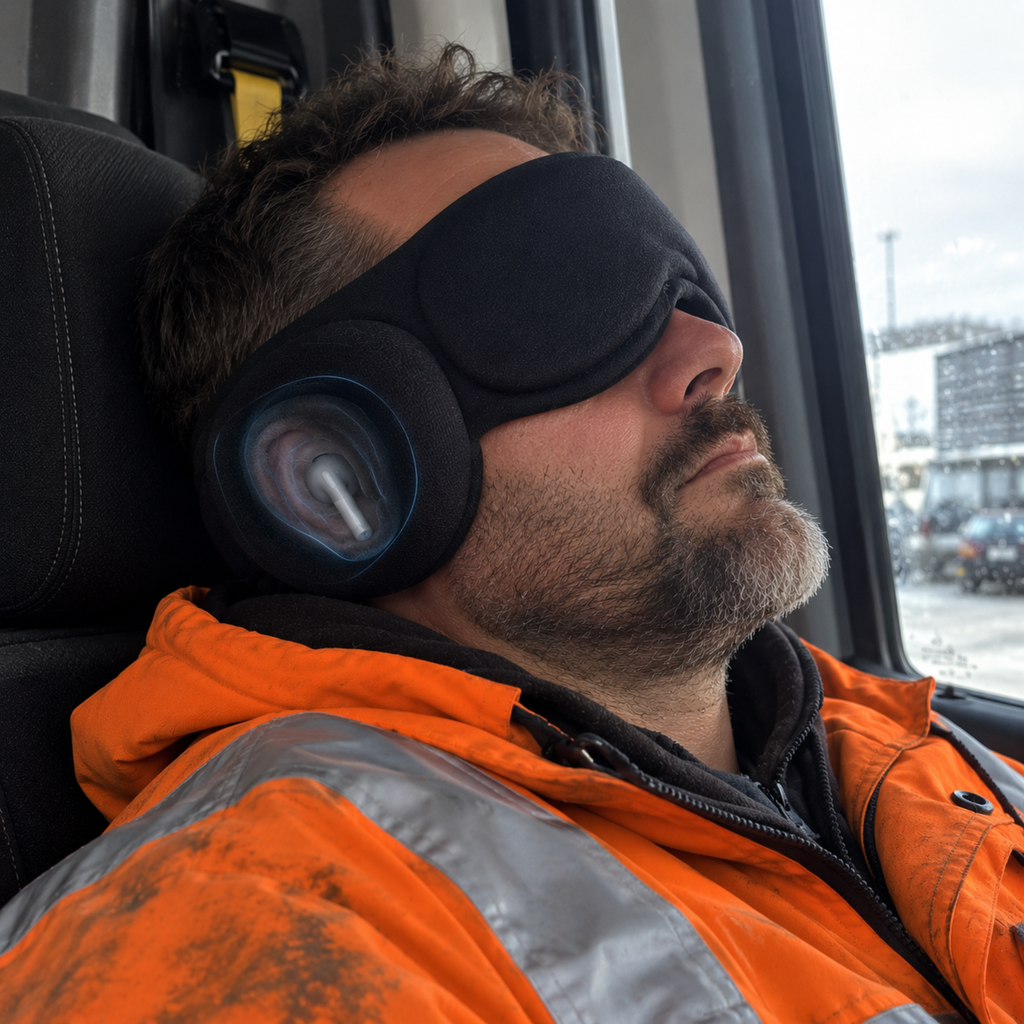 Nattro Earbud Sleep Mask — Blackout & Sound